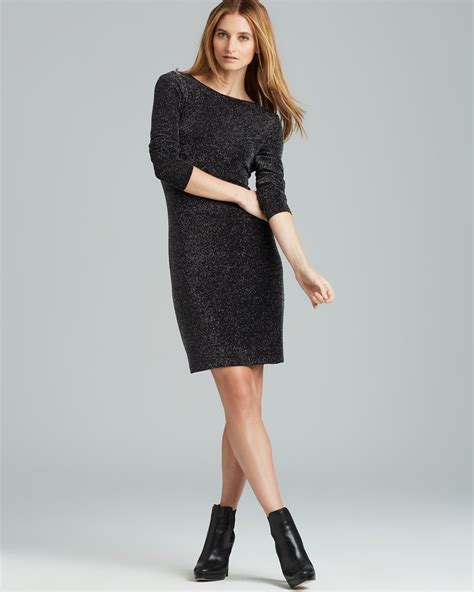 michael kors metal sleeve dress|michael kors black pleated dress.